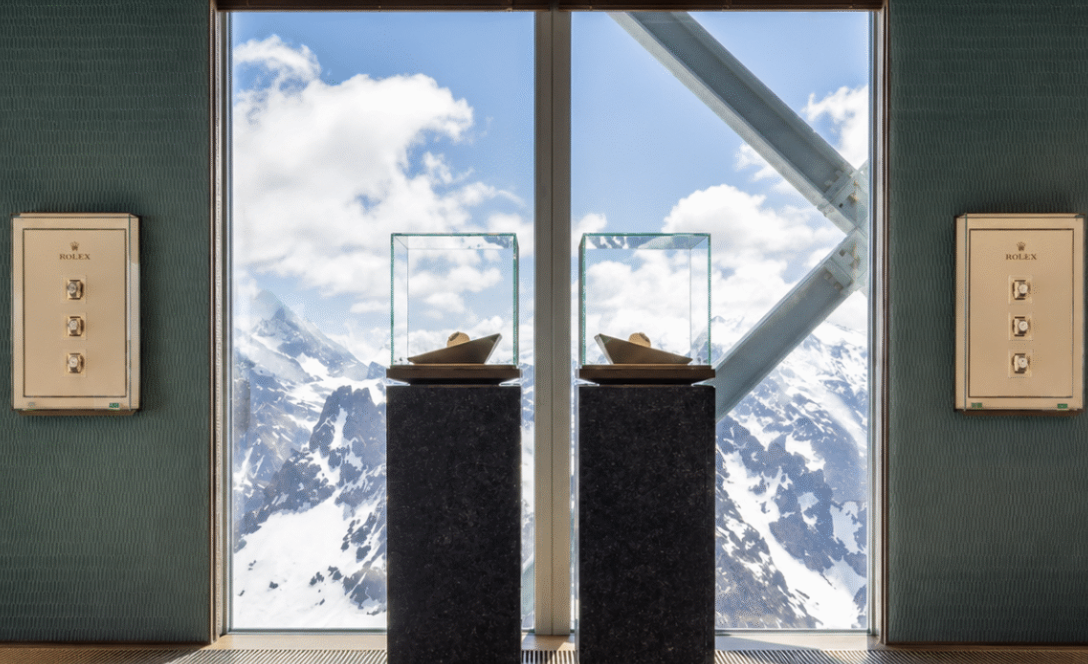 Rolex inaugura boutique mais alta do mundo no topo dos Alpes Suíços