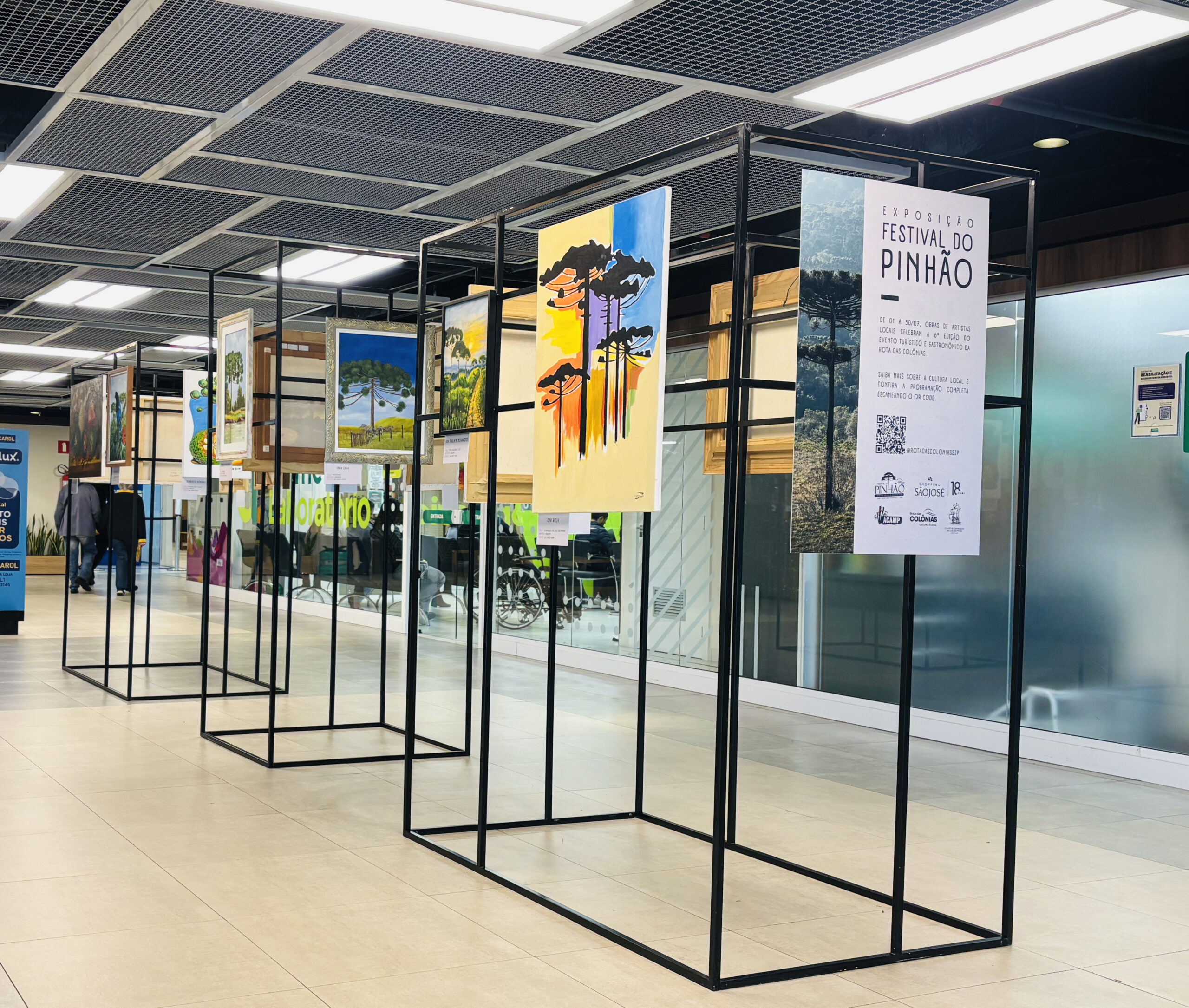 Pinhão inspira exposição com artistas locais no Shopping São José
